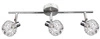 Nowoczesna lampa sufitowa/ścienna COLLAR listwa 93-13668 chrom 3xG9