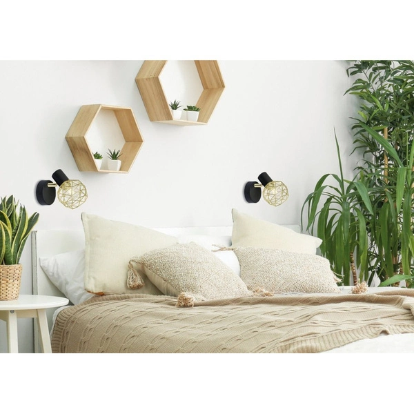 Kinkiet ACROBAT1xE14 czarny/złoty 91-66329