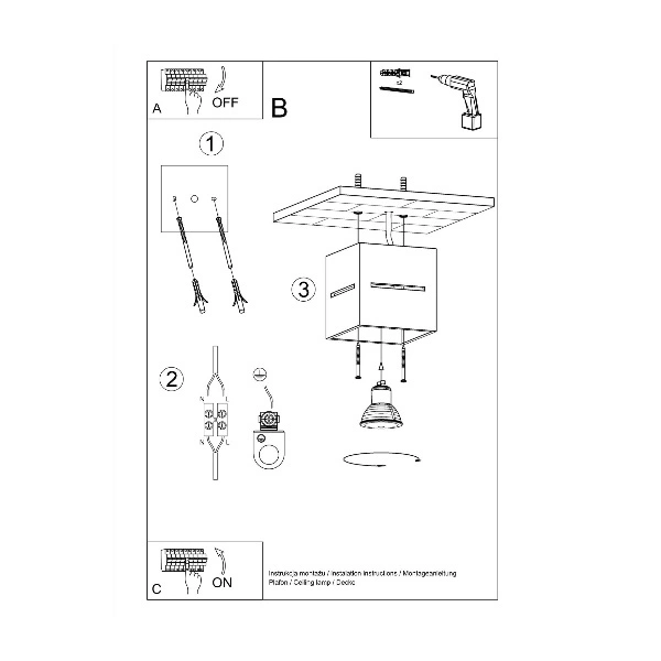 Nowoczesny plafon LOBO SL.0209 Biały 1xG9