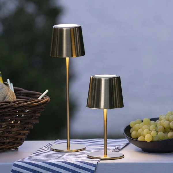 Lampa stołowa Xaana LED CCT+DIM regulowana | mosiądz