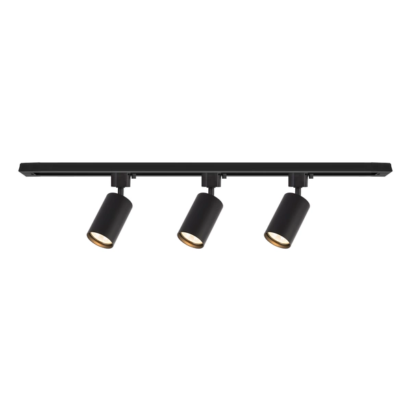 Zestaw Oprawa Tiger Track Czarny 3xGU10 1m