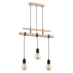 Lampa wisząca ALFA GENTO PRO DREWNIANA 3xE27 60cm | 62314