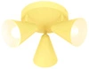 Nowoczesna lampa sufitowa AMOR plafon 98-68828 bananowa 3xE14
