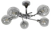 Lampa sufitowa OZZO 35-72252 chrom/transparentny 5x40W E14