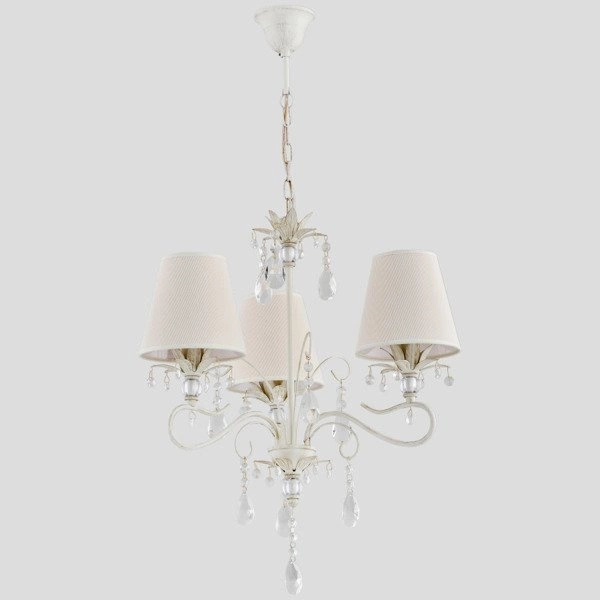 Żyrandol ALFA LUKRECJA BIAŁA 3xE14 46cm | 21063