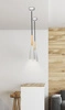 Lampa wisząca TROSA LEDEA, 50101265, biały/drewno, 1x40W E27