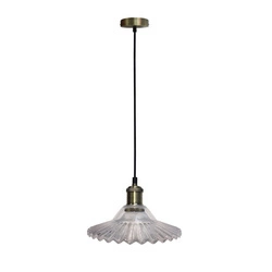 Lampa wisząca GENEVA LEDEA, 50101273, złoty/transparentny, 1x40W E27