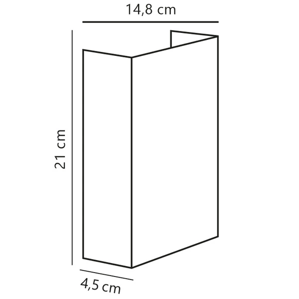 Kinkiet FOLD LED 3000K Biała ciepła Miedź