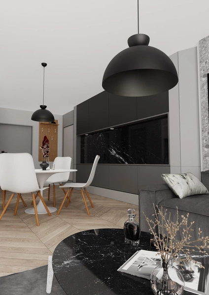 Lampa wisząca Emibig LUNARO 1L BL Czarny 1471/1L