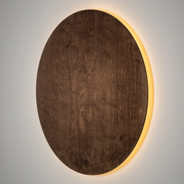 Kinkiet RING TIMBER LED XXL 75cm 22W LED ciepła biel 3000K | ciemne drewno 11178