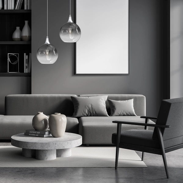 Lampa wisząca MONTE SILVER, 20 cm, MLP8320, srebrna, 1x60W E27