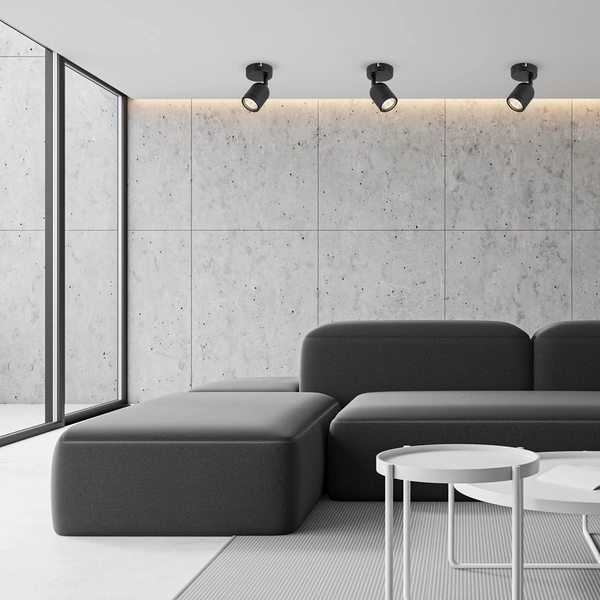 Lampa sufitowa/kinkiet PORTER, ML7642, czarna, 1x8W GU10, IP44