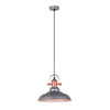 Lampa wisząca RETRO Temper śr. 31.5cm E27 | szary