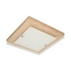 Lampa sufitowa Finn w zestawie 1xLED zintegrowany 1200lm 2700K 14W drewno brzozowe/chrom metal/biało-przezroczyste szkło 4022960