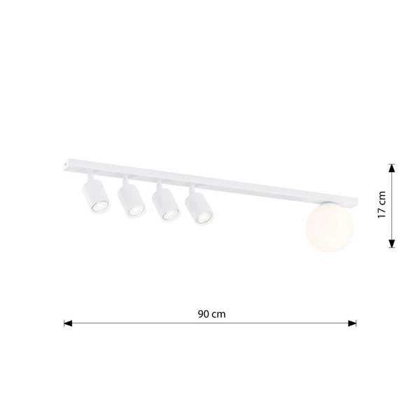 Lampa sufitowa Emibig BASTER 5 Biały 1315/5