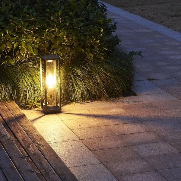 Stylowy słupek zewnętrzny tuba Porto M1932-500 | ciemny popiel