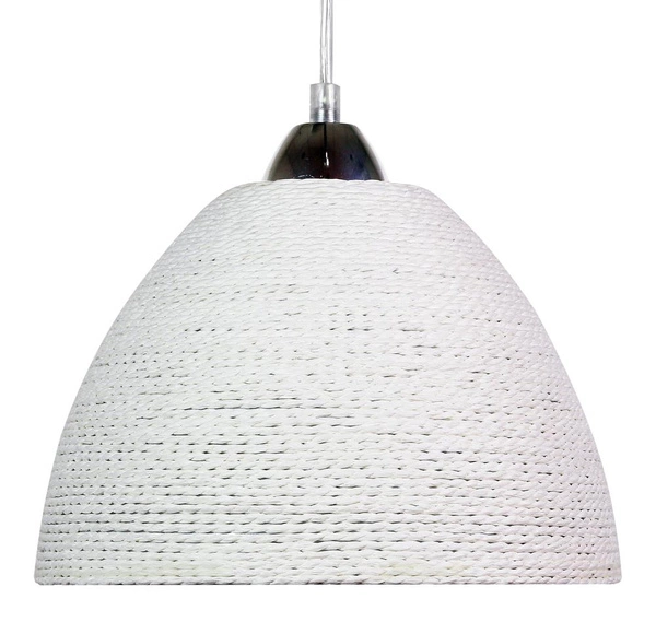 Lampa wisząca BRAID 31-32751 biała sznurkowa 1x60W E27