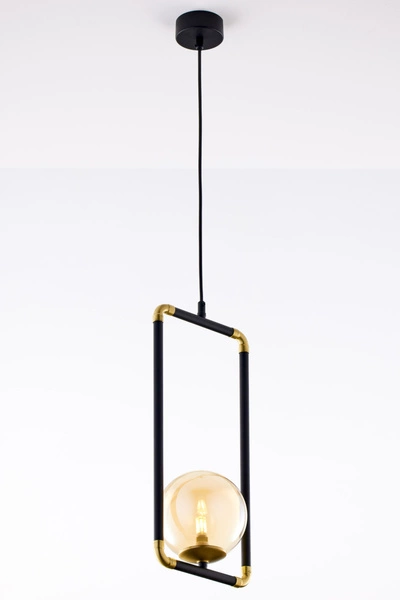 Nowoczesna Lampa wisząca ZAFRA wys. 52-120cm 1xG9 14W IP20 | Złoty