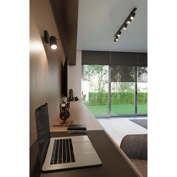 Kinkiet z włącznikiem RING, SL.1049, czarny, 1x40W GU10