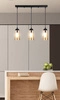 Lampa wisząca BISTRO, czarny/brązowy, 3x40W E27