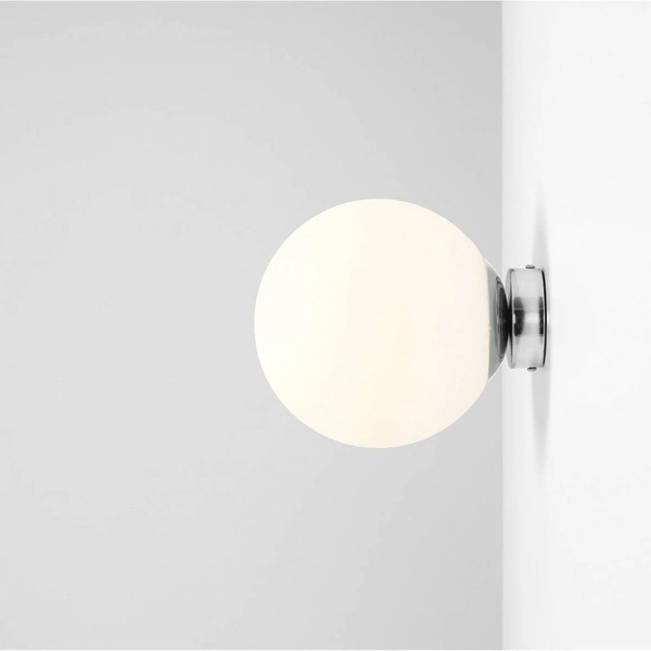 Aldex Kinkiet BALL 1076C4_M, 20 cm, chrom/biały, 1x60W E27