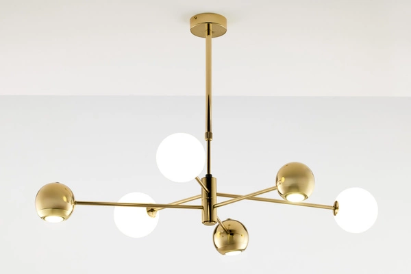 Nowoczesny Żyrandol MOKA wys. 47-69cm 3xG9 3xGU10
14W IP20 | Złoty