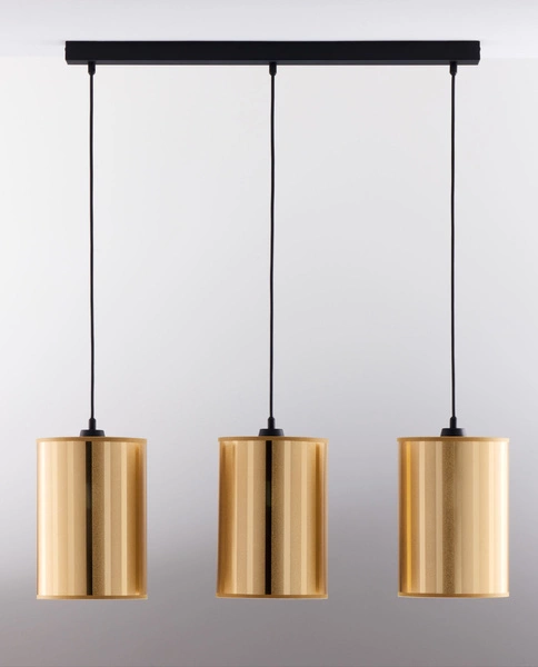 Klasyczna Lampa wisząca CORTINA wys. 100cm 3xE27 15W IP20 | złoty