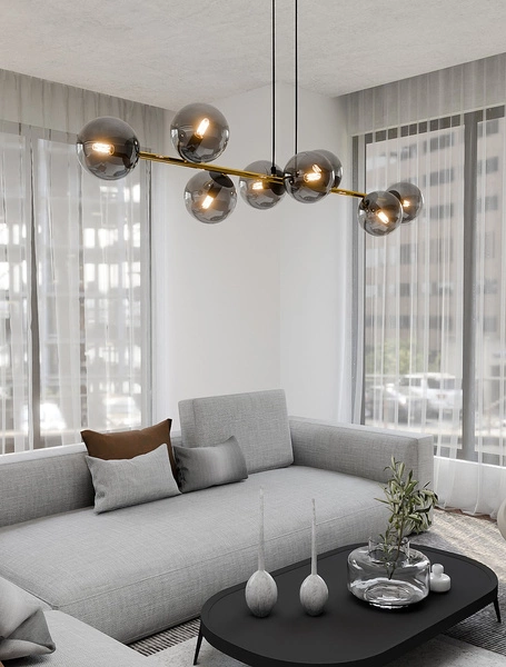 Lampa wisząca Emibig GRAVITY 8 BL GRAFIT 1237/8