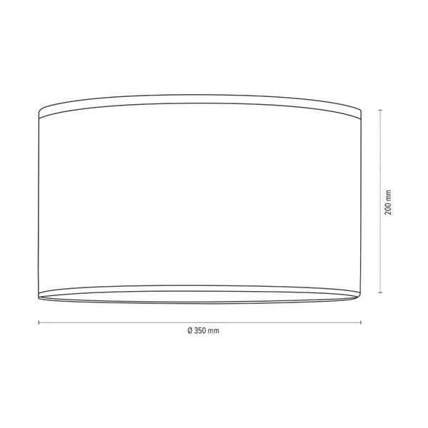 Abażur Cylinder E27 H30 Szara tkanina bawełniana A0324