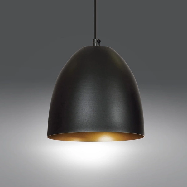 Lampa wisząca Emibig LENOX 1 Czarny / GOLD 410/1