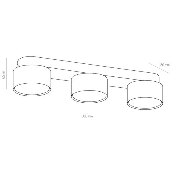 Nowoczesna lampa sufitowa SPACE GOLD 6142 3xGX53 6142