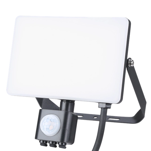 Naświetlacz LED, 30W, PIR, 3000lm, 5000K, EKN9019