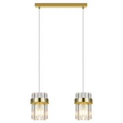 Lampa wisząca Vetro złota 2xE14