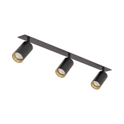 AMIS BLACK  3XGU10 PODTYNKOWY