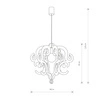Lampa wisząca KATERINA I 100cm 5210