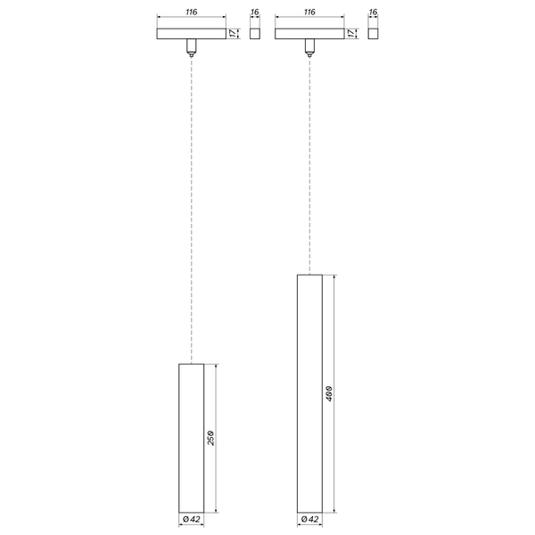 LOONARI oprawa zwieszana na szynę 48V MultiLINE T40 LV S