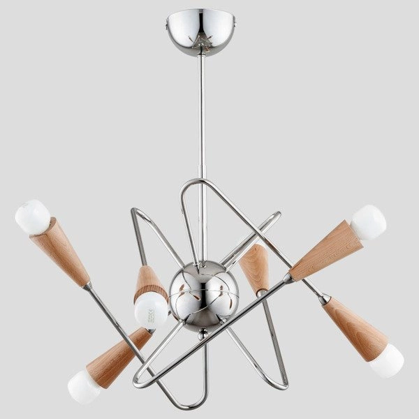 Lampa APPER CHROME VI drewno 48cm