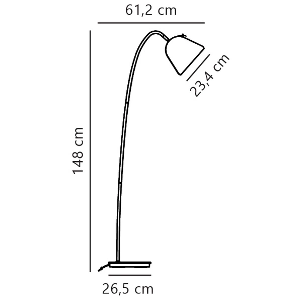 Lampa stojąca FLEUR E27 15W Metal | Beżowy