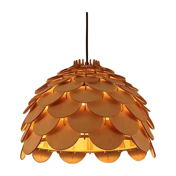 Drewniana lamp BURGO wisząca śr 50cm