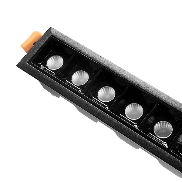 Lampa liniowa LED DARLI podtynkowa 30W 4000K neutralny | czarny