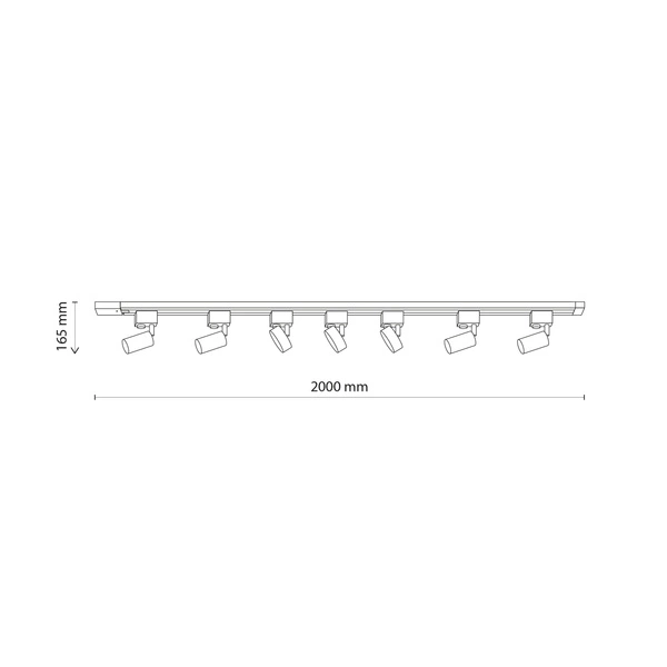 Zestaw szyno przewód 1faza TRACER SET BLACK 1 10440