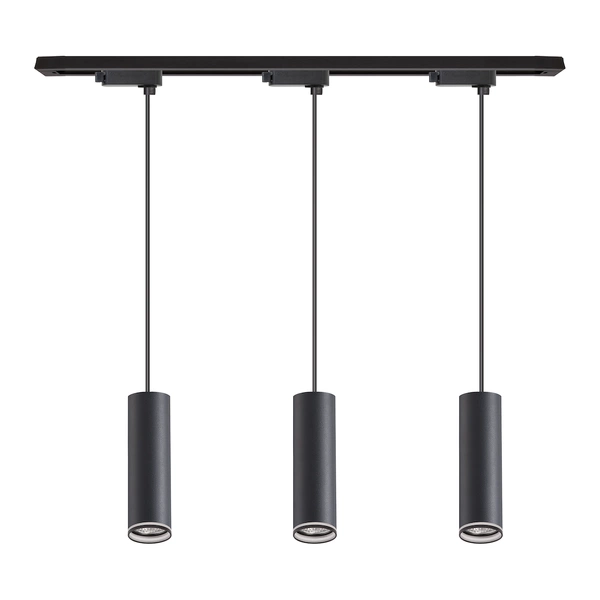 Zestaw Oprawa Pipe Ring Track Zwis Czarny 3xGU10 1m