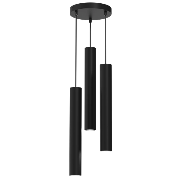 Lampa wisząca HUDSON, MLP8793, czarna, 3x8W GU10