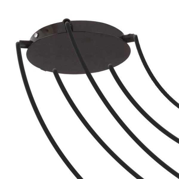 Lampa wisząca podwieszana AURA kwadrat V czarna