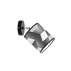 Espacio Kinkiet 1xE27 Max.25W Czarny Metal/Wielokolorowa Tapeta 56748104