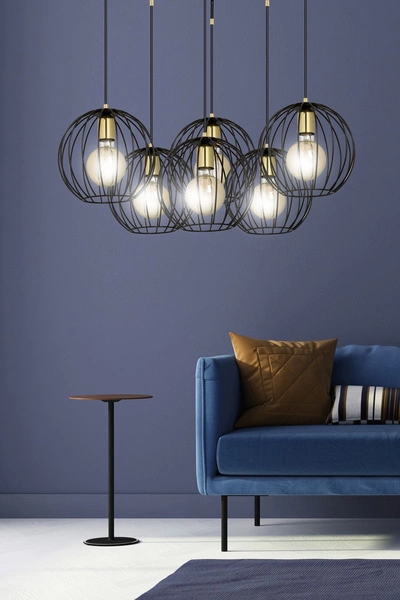 Lampa wisząca Emibig ALBIO 6 Czarny 144/6