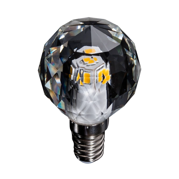 Kryształowa żarówka LED Glamour 3W E14 kulka G40 barwa neutralna 4000K