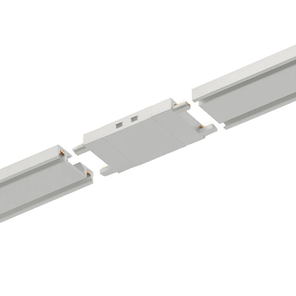 Slim Magnetic Track Biały Łącznik Szyn Prosty