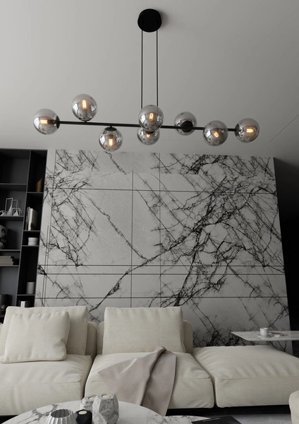 Lampa wisząca Emibig ROSSI 8 BL GRAFIT 875/8