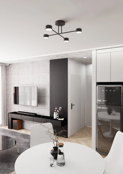 Lampa sufitowa Emibig HALO 4 Czarny 1355/4